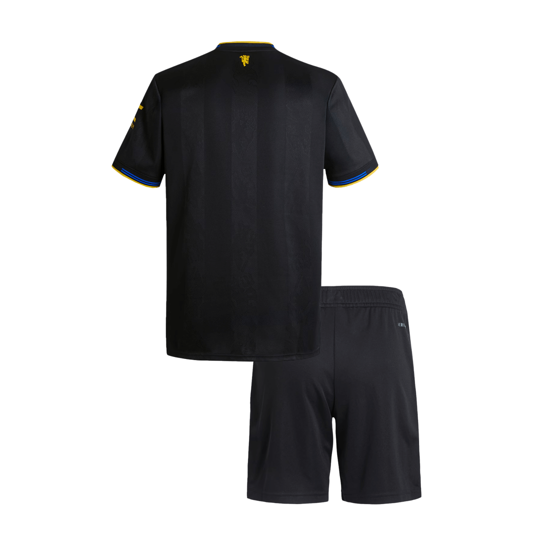 Manchester United Derde Tenue Kit 2025/26 Junior Zwart