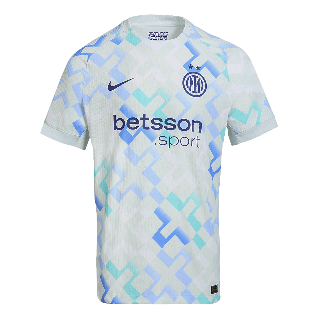 DUMFRIES #2 Inter Milaan Uitshirt 2025/26 Blauw Authentiek