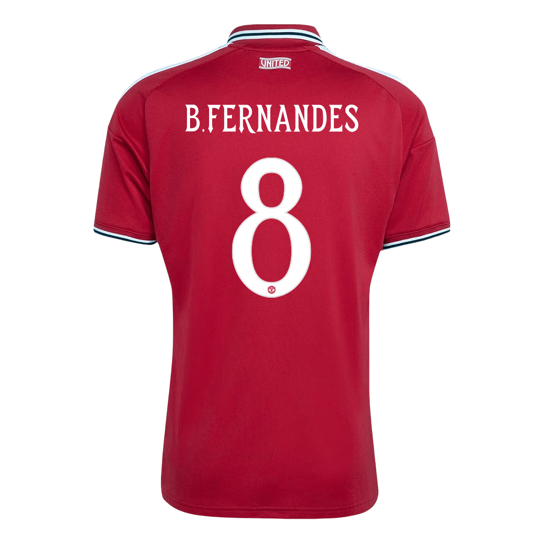 B.FERNANDES #8 Manchester United Domicile Maillot 2026/27 Rouge - UCL