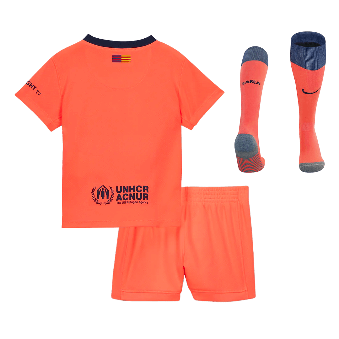 Barcelona Derde Shirt Tenue 2025/26 Junior Oranje