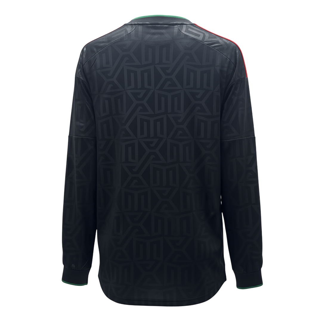 Mexique Maillot Manches Longues - Coupe du Monde 2026 Noir Grande Taille