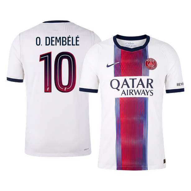 O. DEMBÉLÉ #10 Les Paris Extérieur Maillot 2026/27 Blanc Joueur