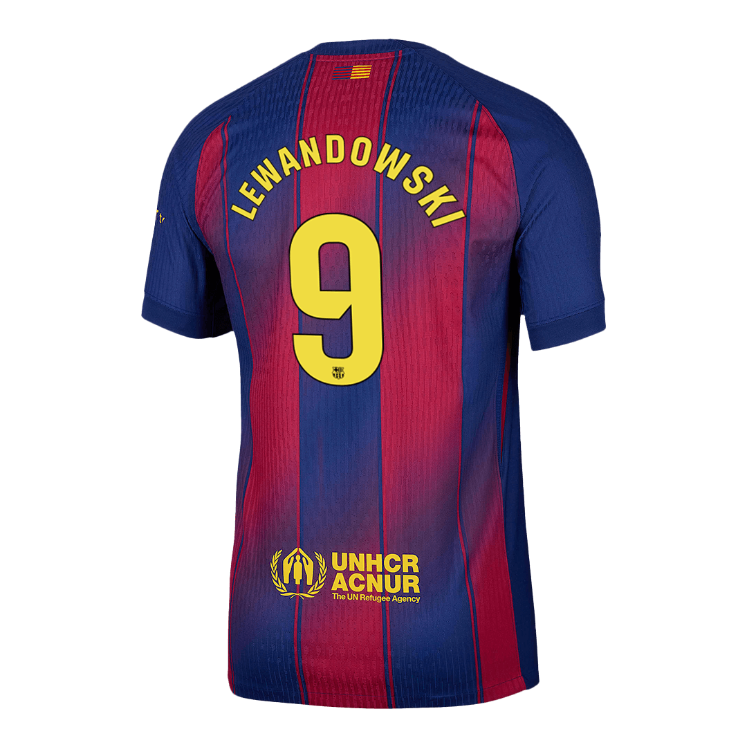 LEWANDOWSKI #9 Barcelona Thuisshirt 2025/26 Authentiek