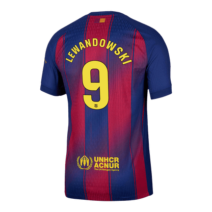 LEWANDOWSKI #9 Barcelona Thuisshirt 2025/26 Authentiek