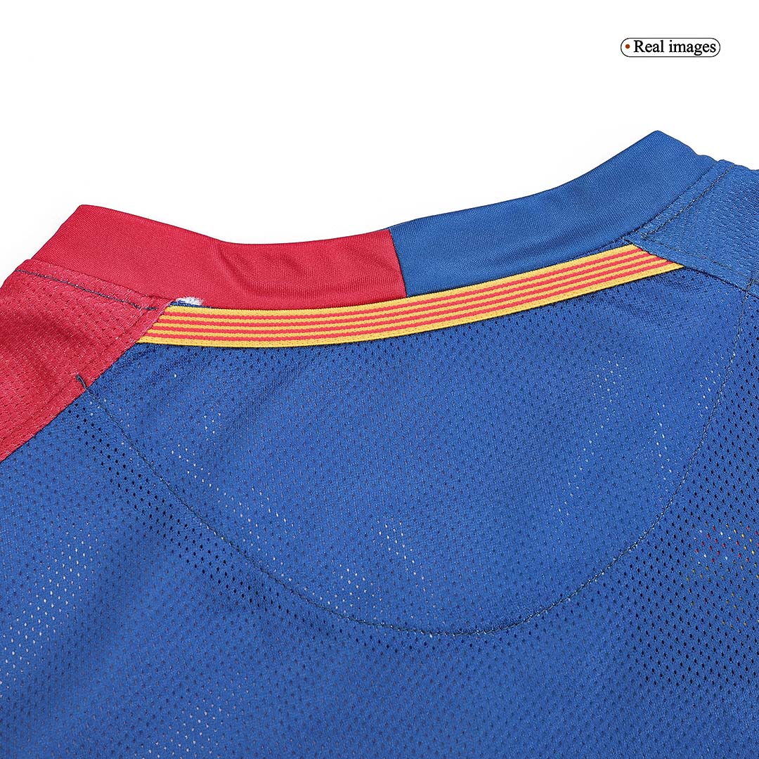Retro Barcelona Thuisshirt Lange Mouwen 2008/09 - UCL Finale