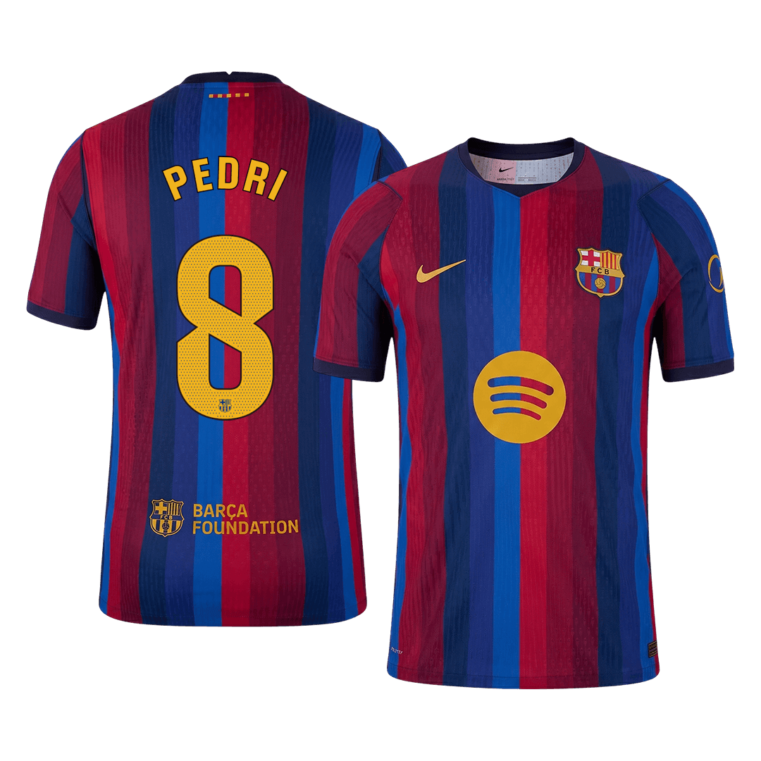 PEDRI #8 Barcelone Domicile Maillot 2026/27 Rouge&Bleu Joueur