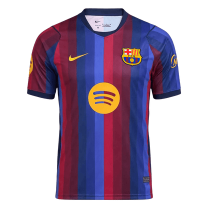 PEDRI #8 Barcelone Domicile Maillot 2026/27 Rouge&Bleu Joueur - UCL