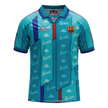 Retro Barcelona Uitshirt 1996/97 Blauw