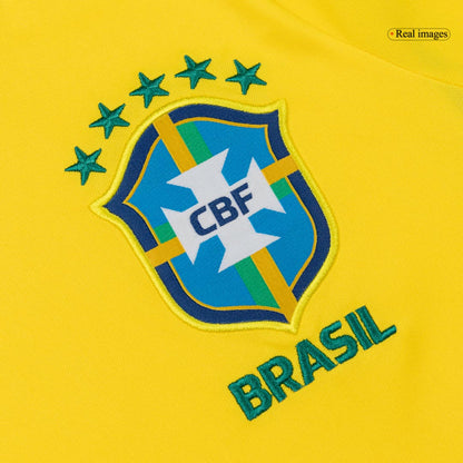 JOÃO PEDRO #22 Brésil Domicile Maillot - Coupe du Monde 2026 Jaune