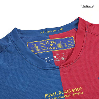Retro MESSI #30 Barcelone Domicile Maillot Manches Longues 2008/09 - UCL Final