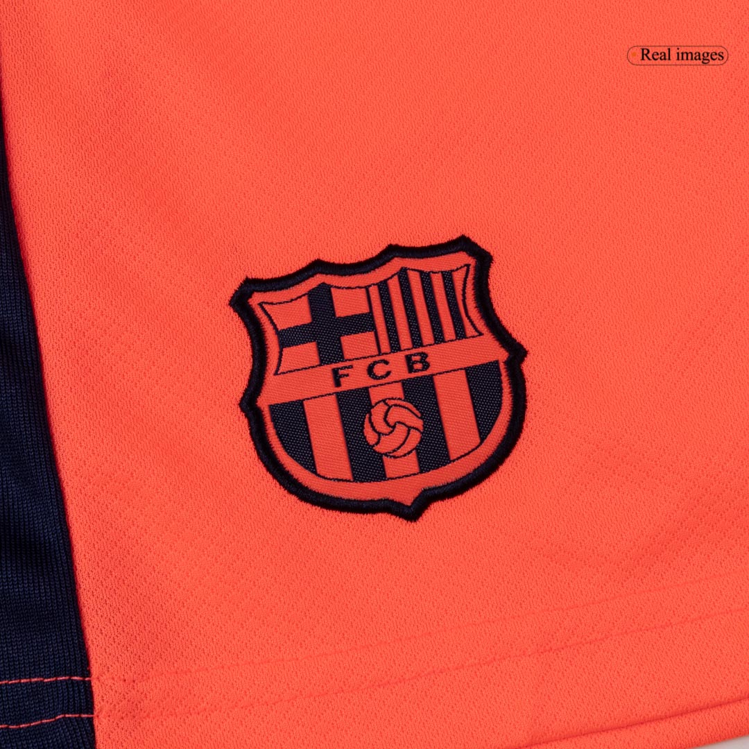 Barcelona Derde Shirt Tenue 2025/26 Junior Oranje