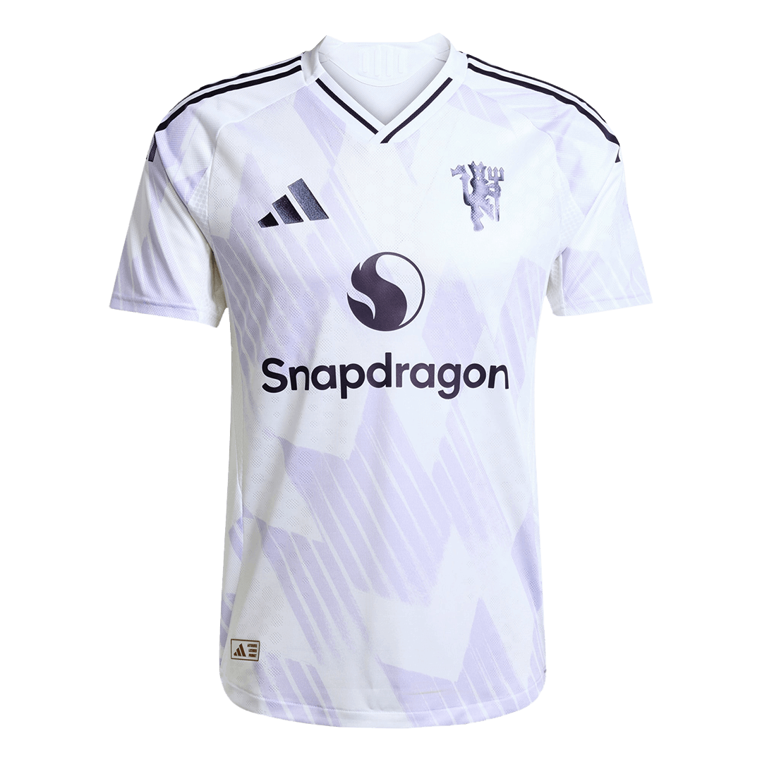 B.FERNANDES #8 Manchester United Extérieur Maillot 2025/26 Authentique
