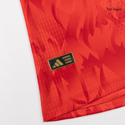 DE BRUYNE #7 Belgique Domicile Maillot - Coupe du Monde 2026 Rouge Joueur