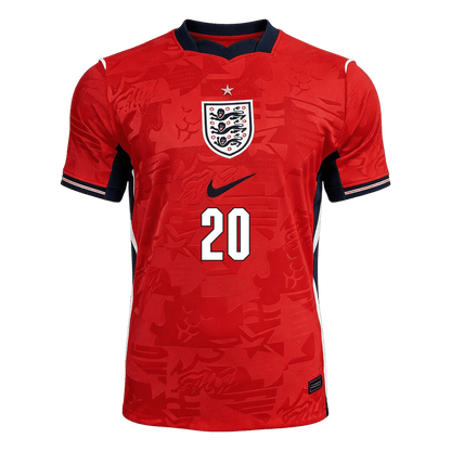 PALMER #20 Angleterre Extérieur Maillot - Coupe du Monde 2026 Rouge Joueur