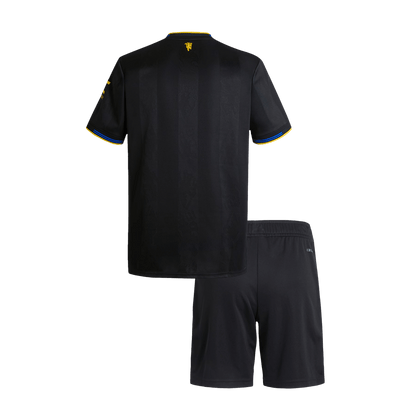 Manchester United Derde Tenue Kit 2025/26 Junior Zwart