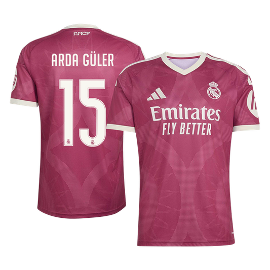 ARDA GÜLER #15 Real Madrid Third Maillot 2026/27 Rouge