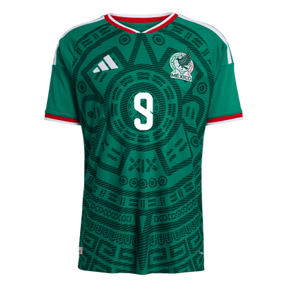 Raúl #9 Mexico Thuis Shirt - Wereldkampioenschap 2026 Groen Speler