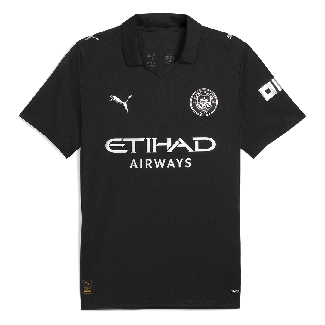 CHERKI #10 Manchester City Uitshirt 2025/26 Zwart