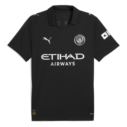 CHERKI #10 Manchester City Uitshirt 2025/26 Zwart