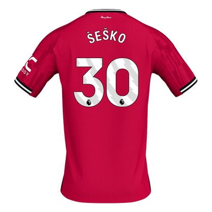 ŠEŠKO #30 Manchester United Thuisshirt 2025/26 Rood - Geweldig