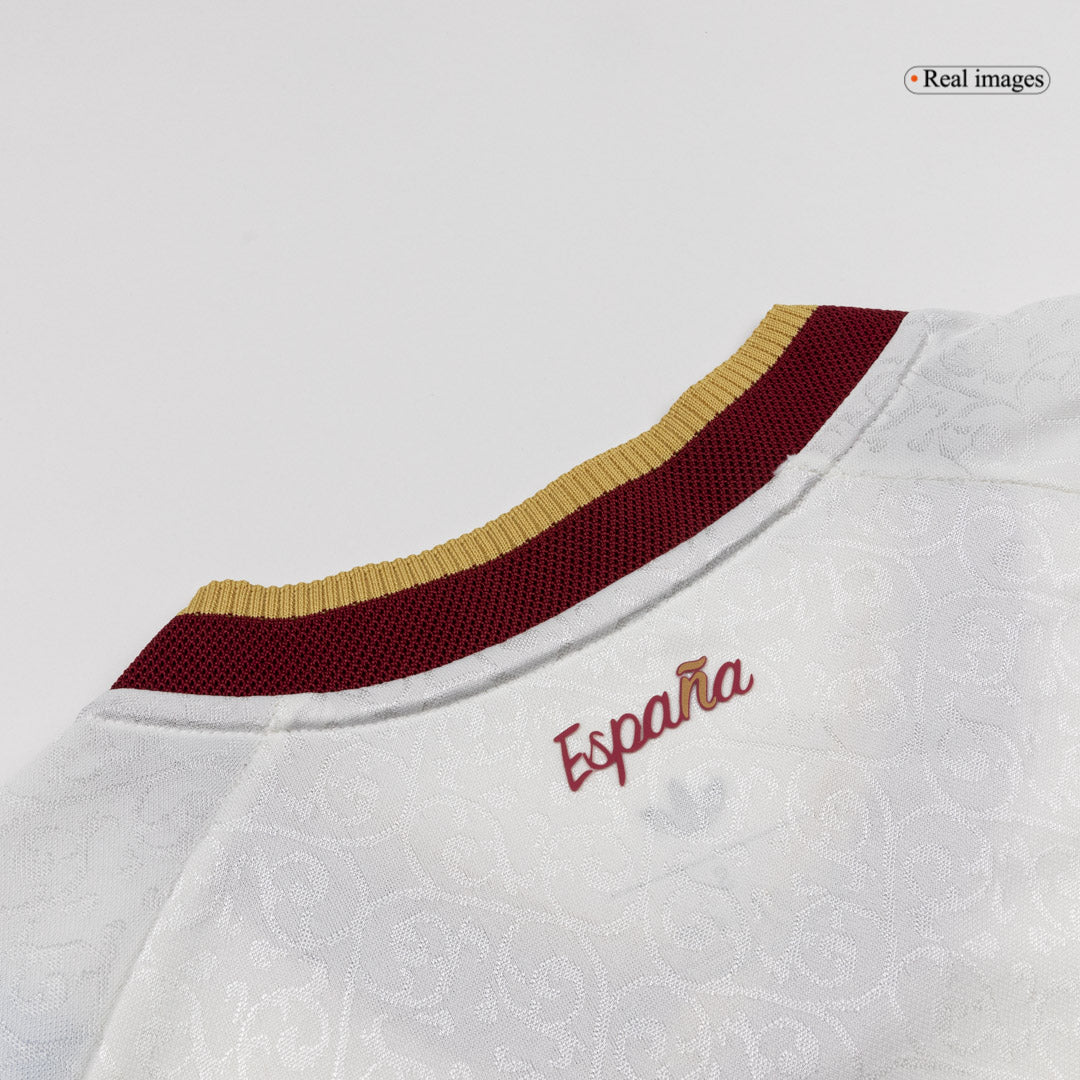 OLMO #10 Espagne Extérieur Maillot 2 Stars - Champion Edition - Coupe du Monde 2026 Blanc Joueur