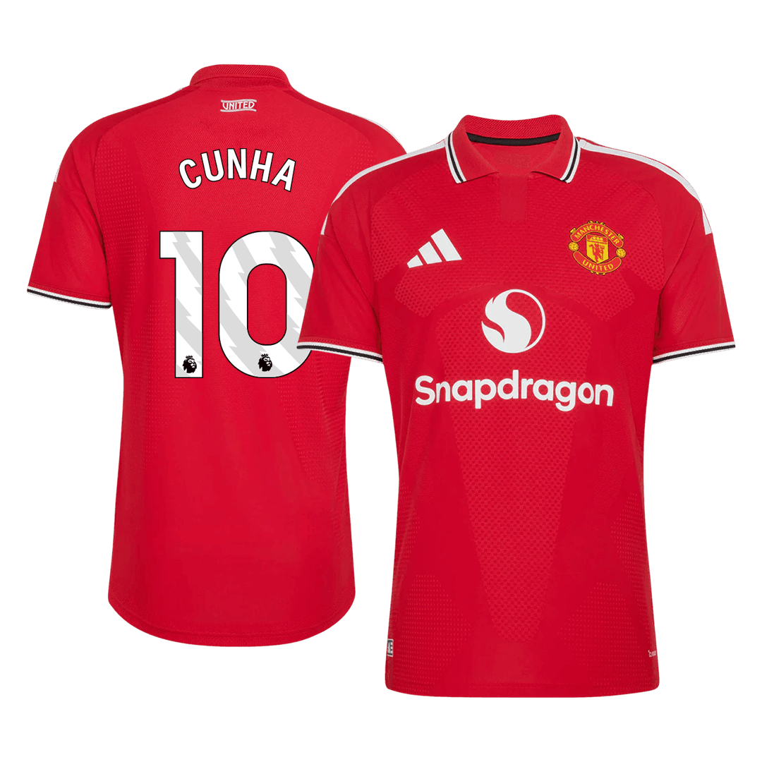CUNHA #10 Manchester United Domicile Maillot 2026/27 Rouge Joueur