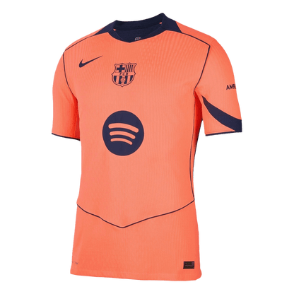 LEWANDOWSKI #9 Barcelone Third Maillot 2025/26 Orange Authentique - UCL