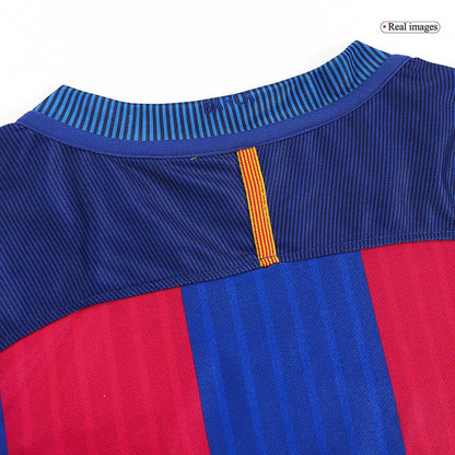 Retro MESSI #10 Barcelone Domicile Maillot 2016/17 Rouge&Bleu