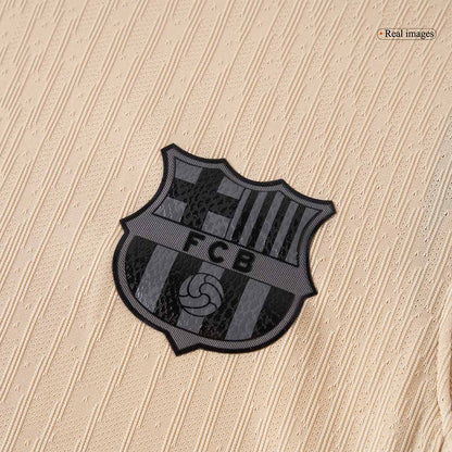 LAMINE YAMAL #10 Barcelone Extérieur Maillot 2025/26 Jaune Authentique - UCL