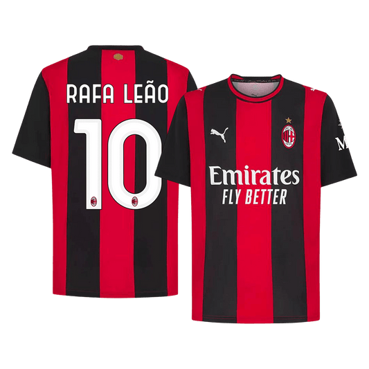 RAFA LEÃO #10 AC Milan Domicile Maillot 2026/27 Rouge&Noir