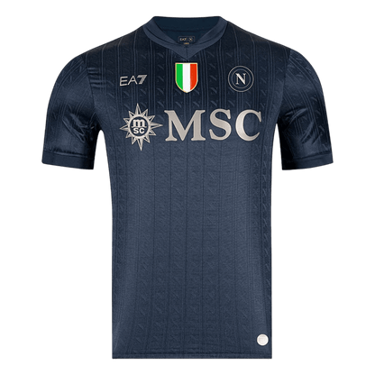 Naples Third Maillot 2025/26 Noir Grande Taille