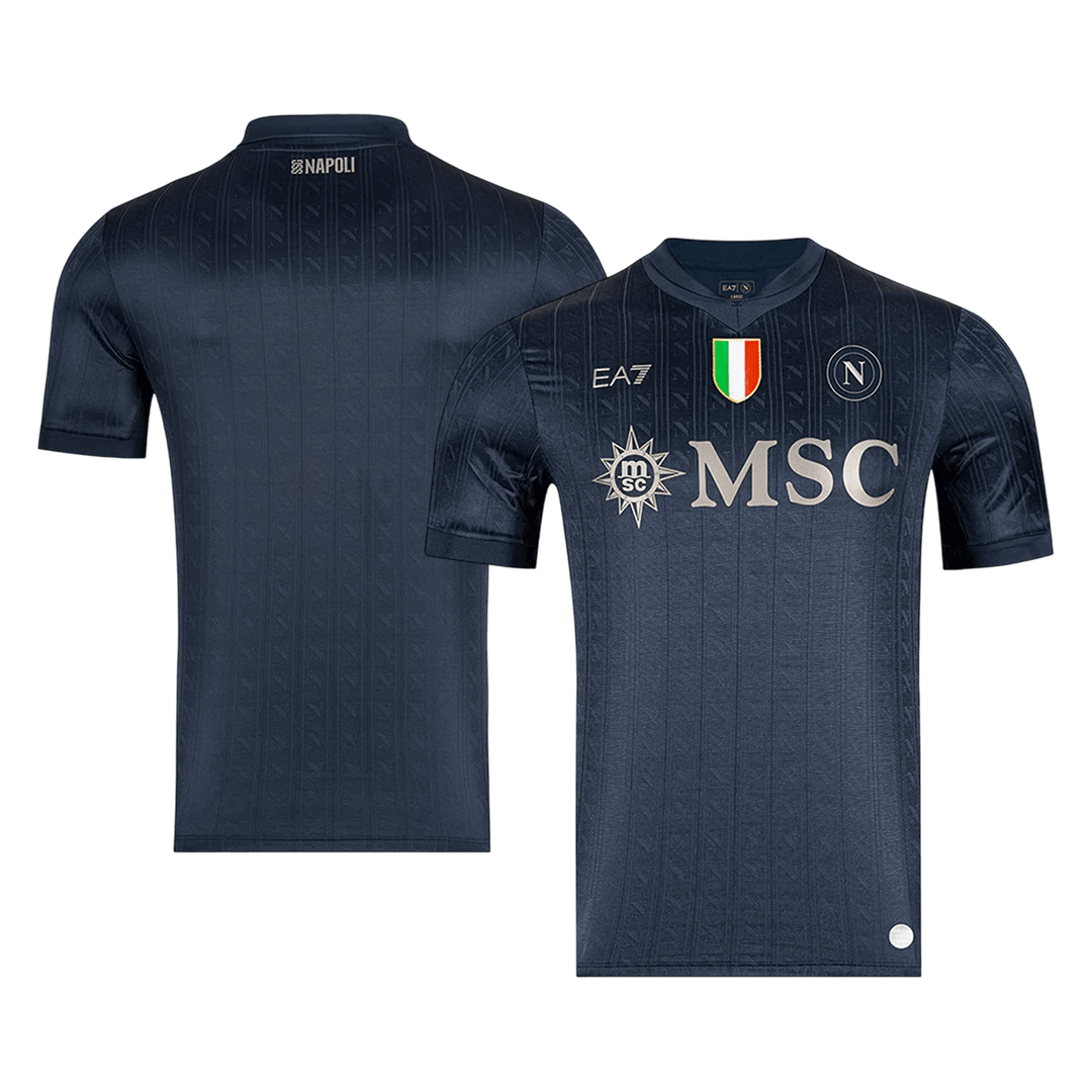Naples Third Maillot 2025/26 Noir Grande Taille