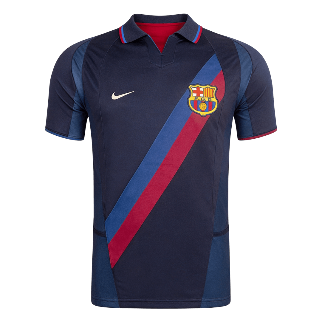 Retro FC Barcelona Derde Shirt 2002/03 Marineblauw