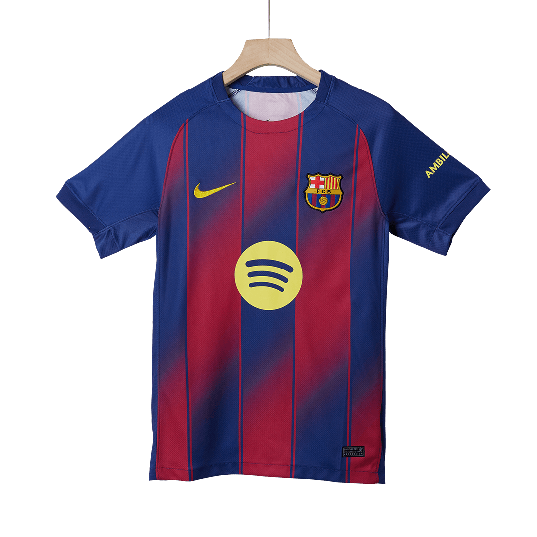 ROONY #19 Barcelone Domicile Maillot 2025/26 Rouge et Bleu - Super