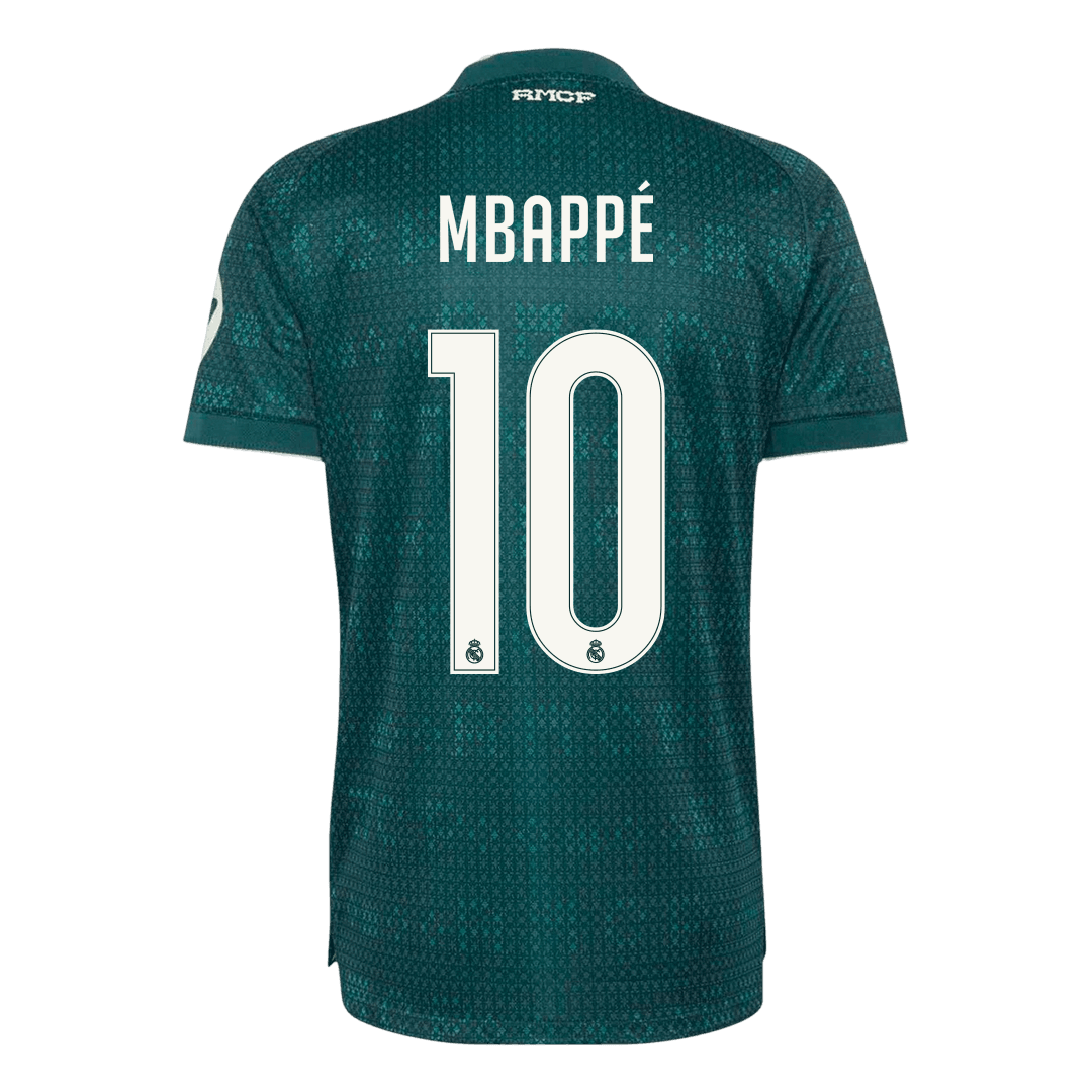 MBAPPÉ #10 Real Madrid Extérieur Maillot 2026/27 Vert Joueur