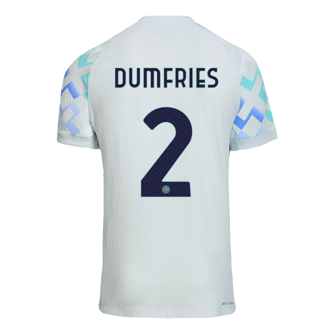 DUMFRIES #2 Inter Milaan Uitshirt 2025/26 Blauw Authentiek