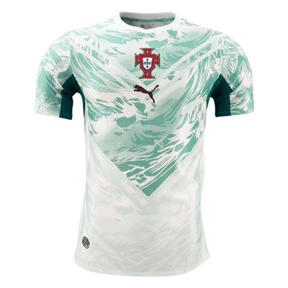 Portugal Extérieur Maillot Coupe du Monde 2026 White&Green Joueur Grande Taille