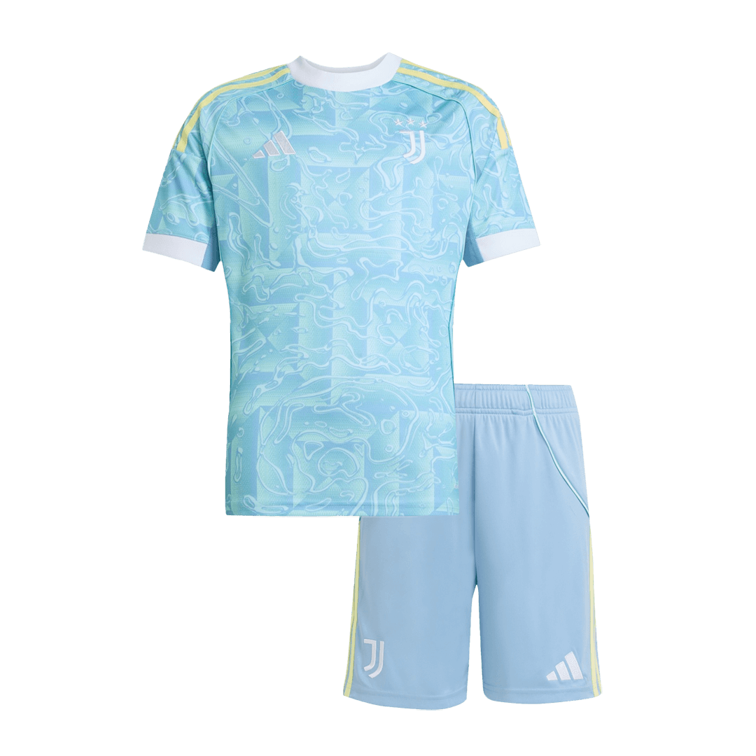 Juventus Extérieur Maillot Kit 2025/26 Junior Bleu