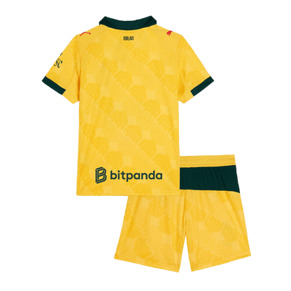AC Milan Third Maillot Kit 2025/26 Junior Jaune