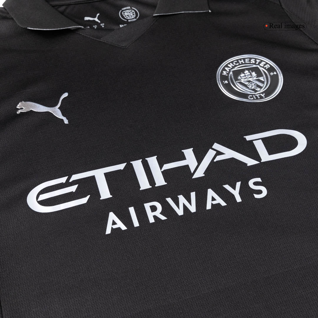 CHERKI #10 Manchester City Uitshirt 2025/26 Zwart