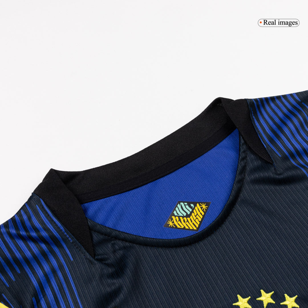 ENDRICK #19 Brésil Extérieur Maillot - Coupe du Monde 2026 Bleu marine