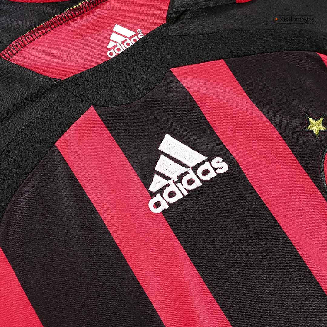 Retro Milan AC Domicile Maillot Manches Longues 2006/07