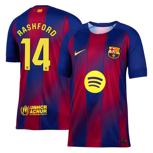 RASHFORD #14 Barcelone Domicile Maillot 2025/26