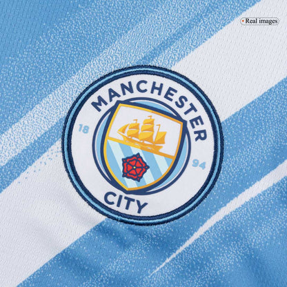 REIJNDERS #4 Manchester City Domicile Maillot 2025/26 Bleu - Super