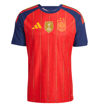 Espagne Domicile Maillot 2 Stars - Champion Edition Coupe du Monde 2026 Rouge Joueur