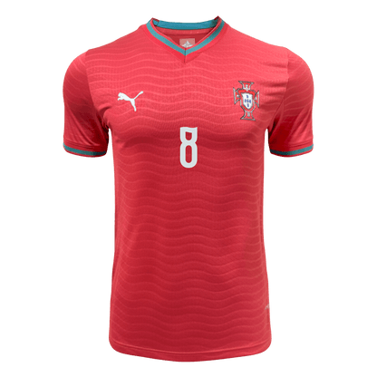 B.FERNANDES #8 Portugal Domicile Maillot - Coupe du Monde 2026 Rouge Joueur