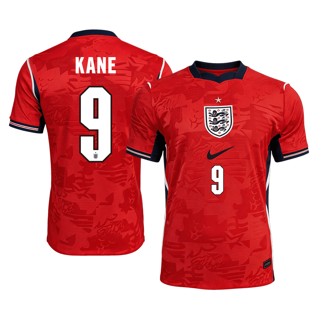KANE #9 Angleterre Extérieur Maillot - Coupe du Monde 2026 Rouge Joueur