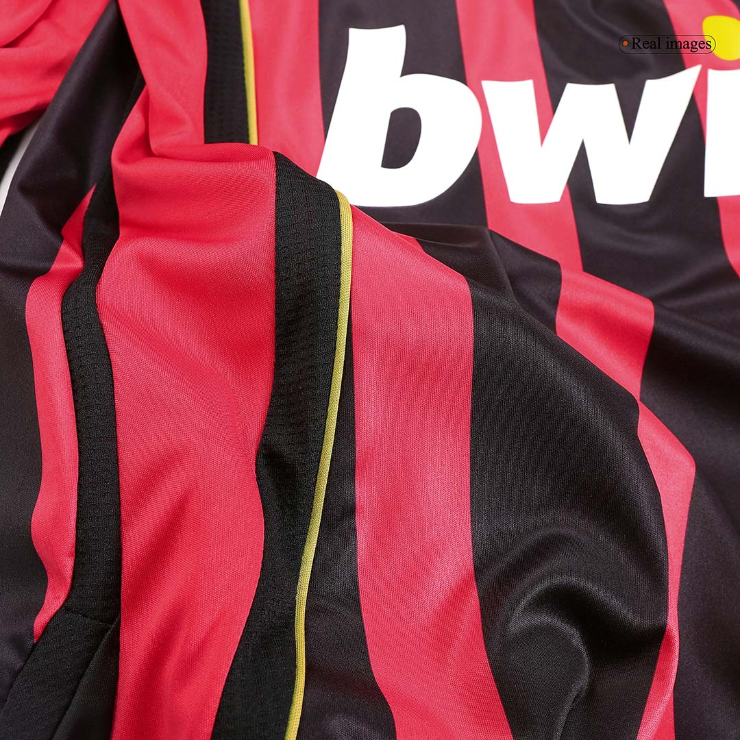 Retro KAKA' #22 Milan AC Domicile Maillot Manches Longues 2006/07