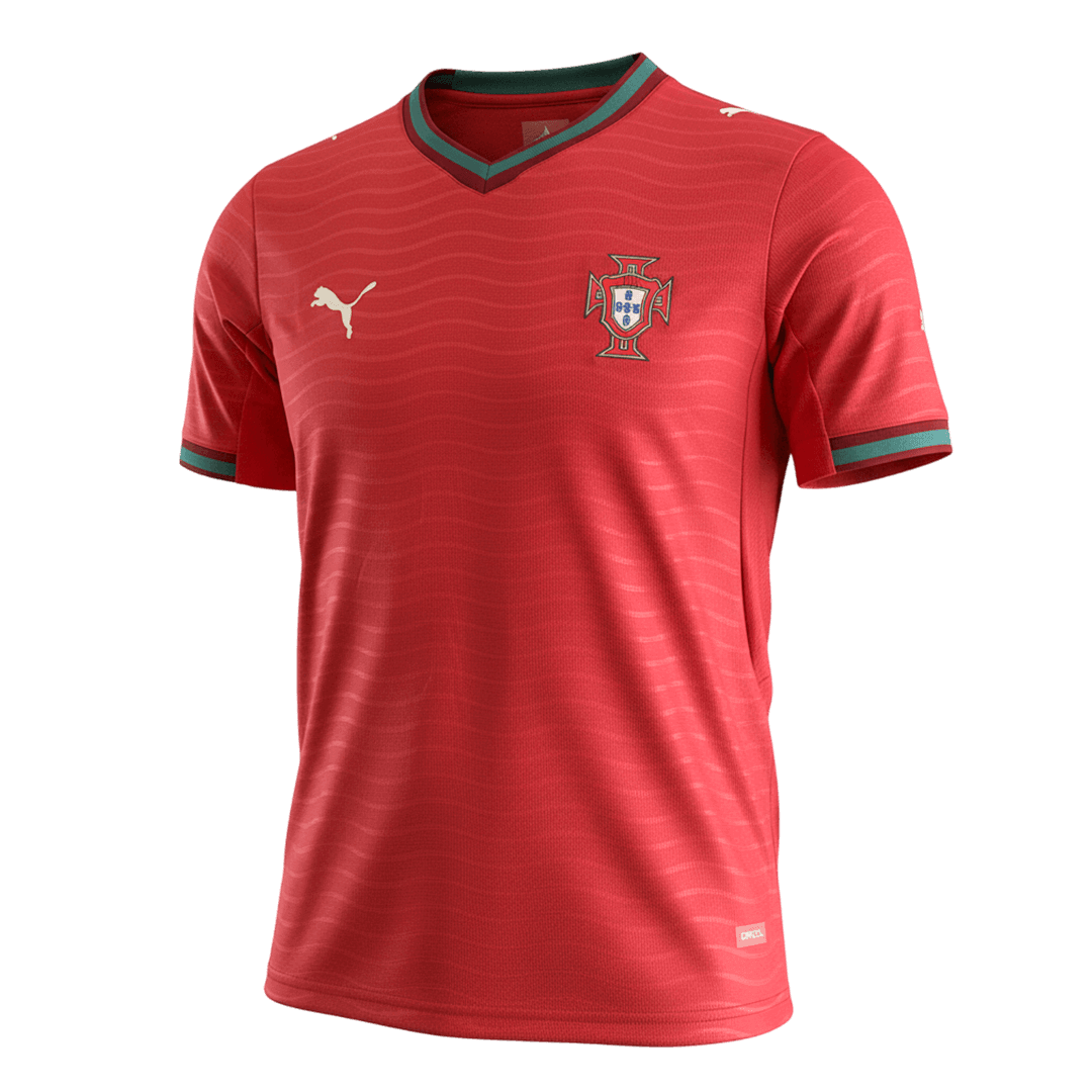 Portugal Domicile Maillot Coupe du Monde 2026 Rouge Grande Taille