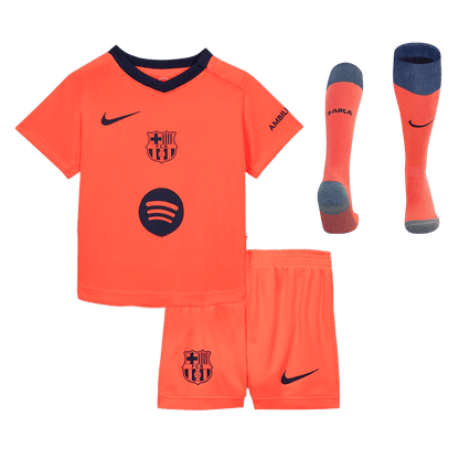 Barcelona Derde Shirt Tenue 2025/26 Junior Oranje